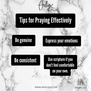 How to pray effectively!