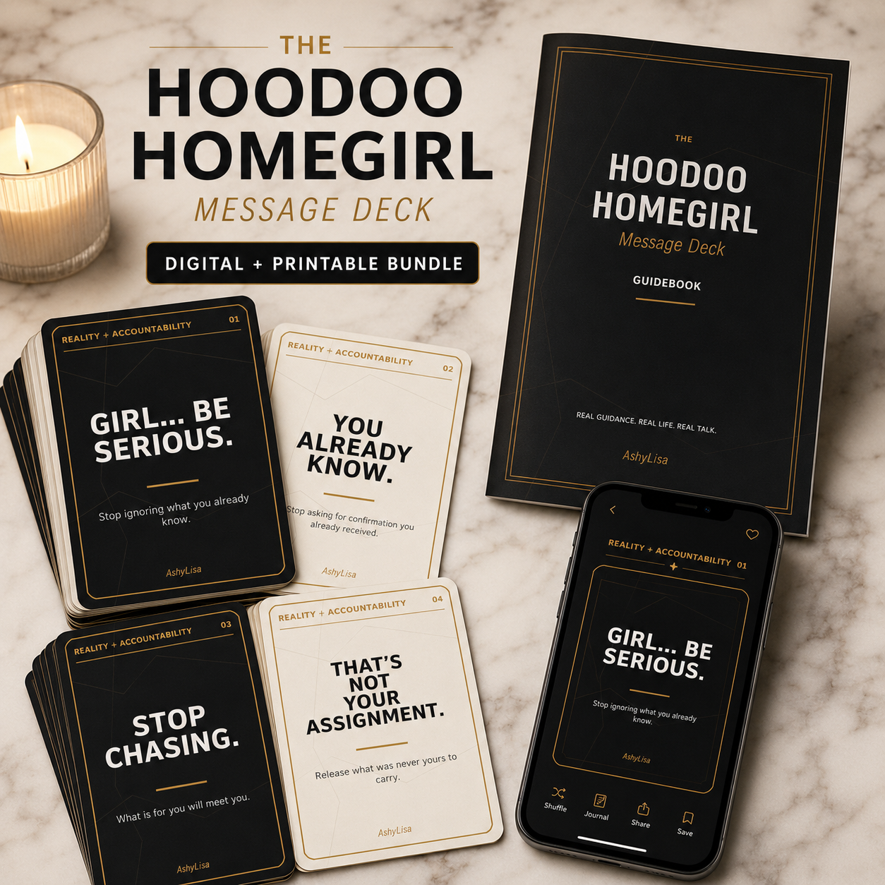 The Hoodoo Homegirl Message Deck