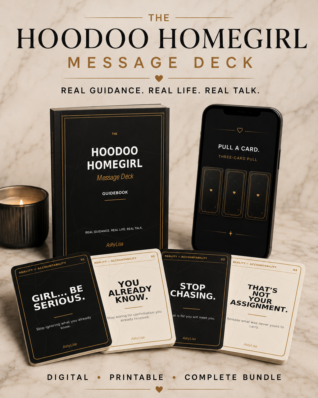 The Hoodoo Homegirl Message Deck