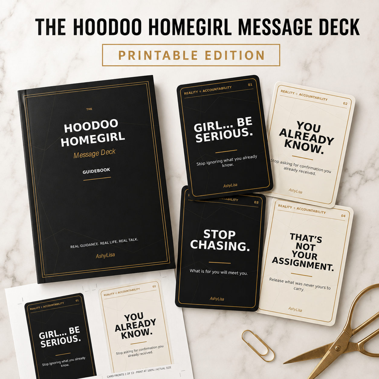The Hoodoo Homegirl Message Deck