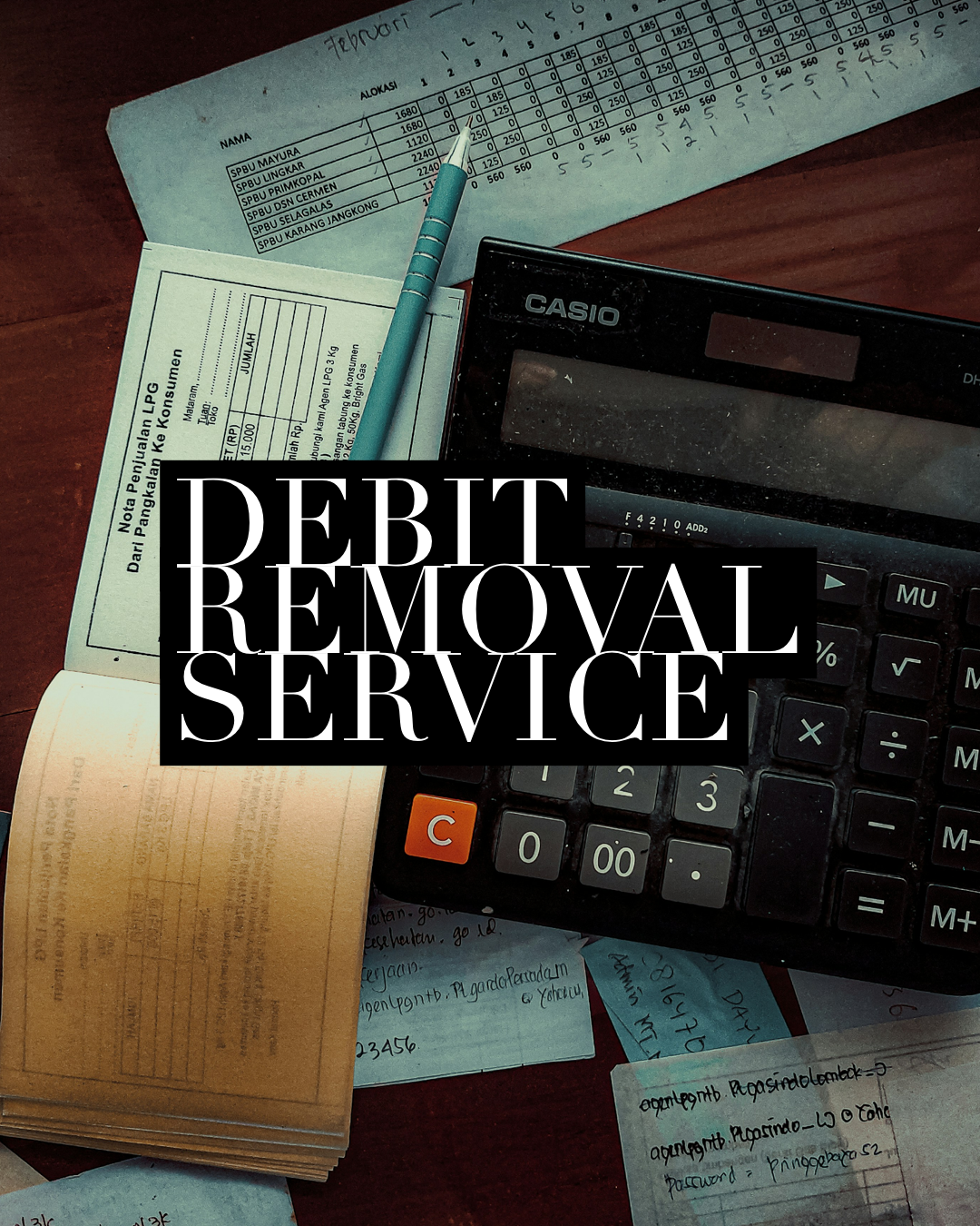 Debit Removal Service